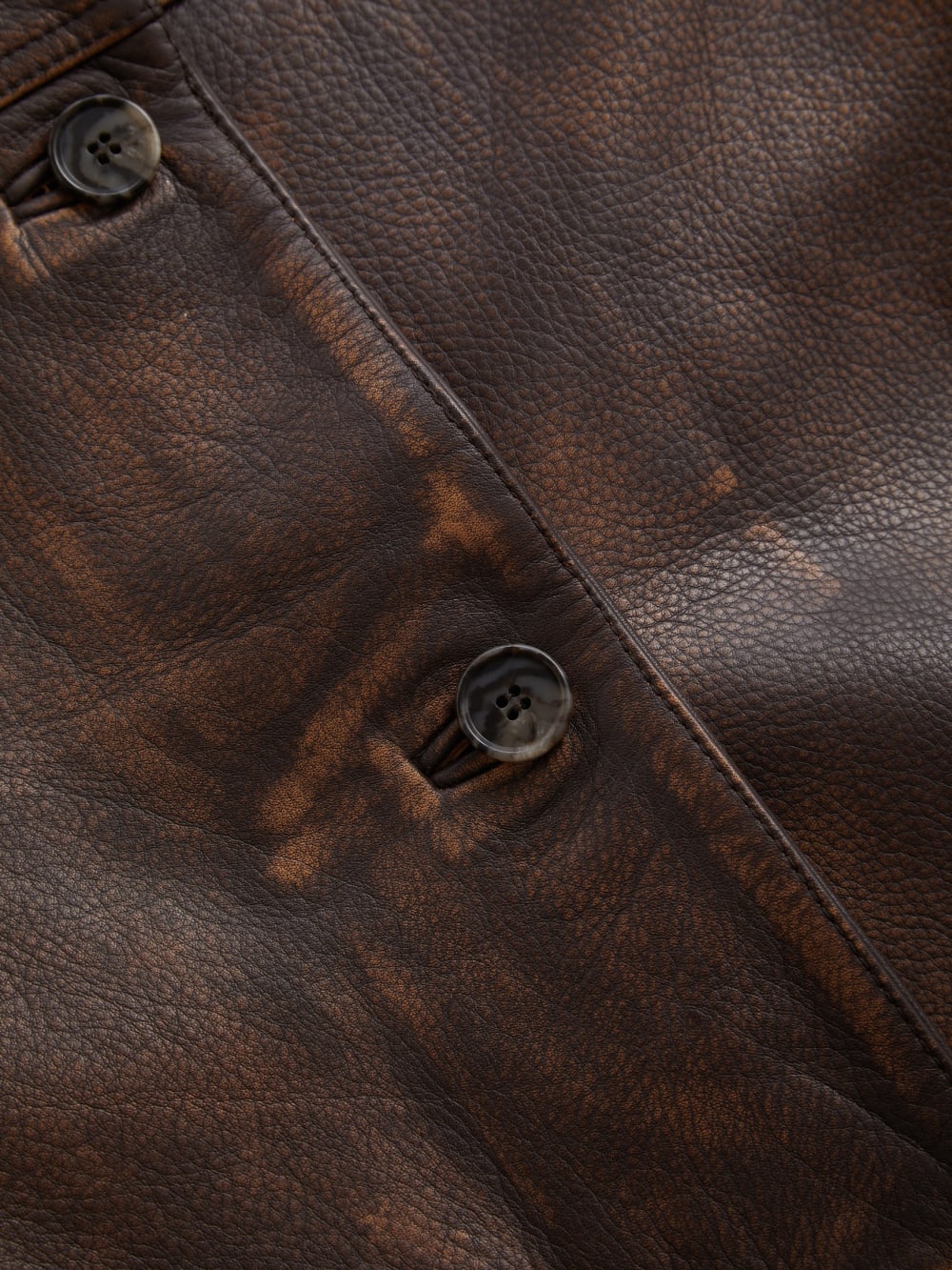 vintage leather jacket - Guess