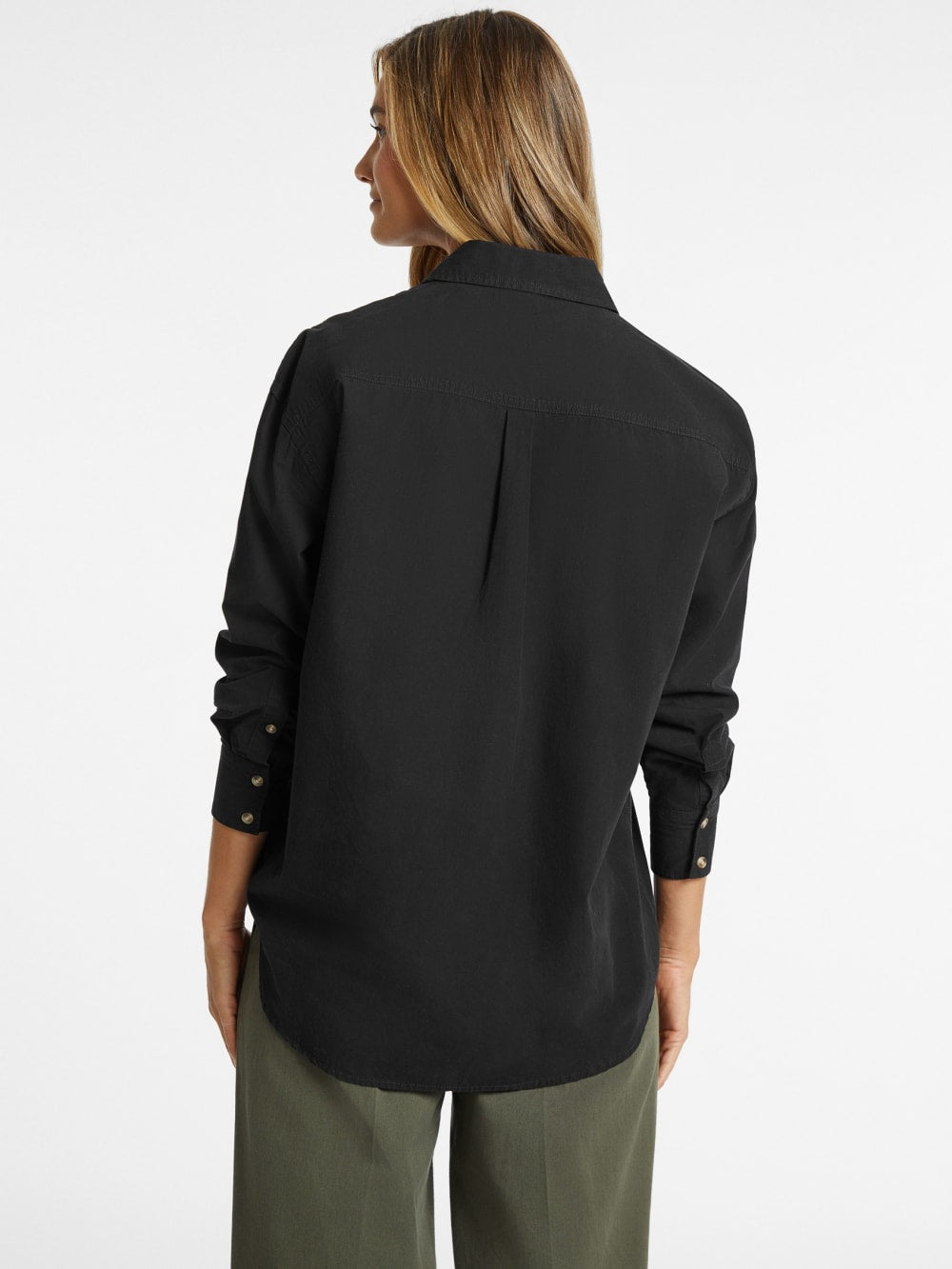Oversized Long-Sleeve Pocket Shirt - Guess