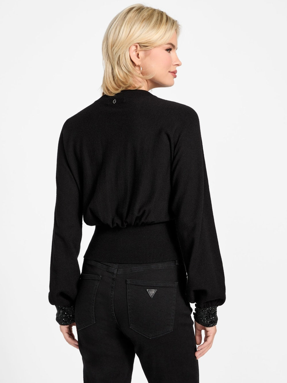 Eco Posa Bling Cuff Sweater - Guess