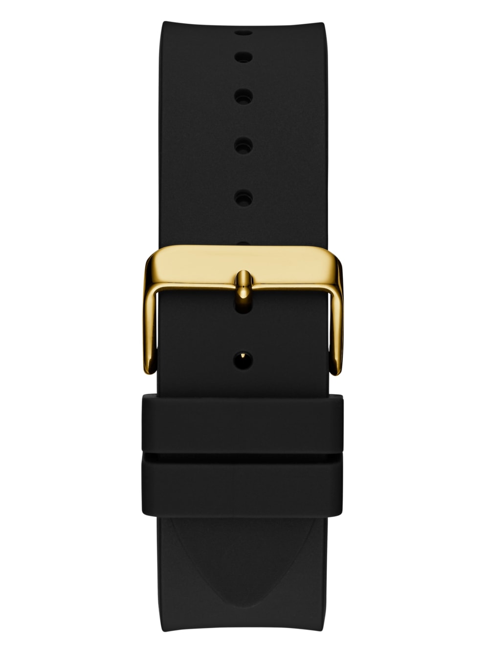 Black and Gold-Tone Silicone Analog Watch - Guess