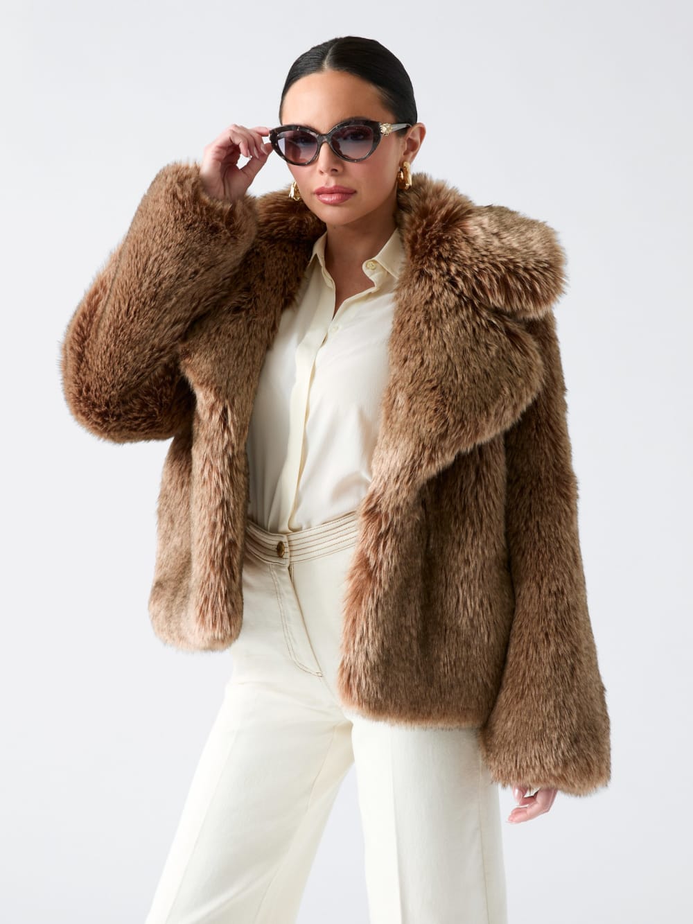 Duchesse Faux-Fur Jacket - Guess