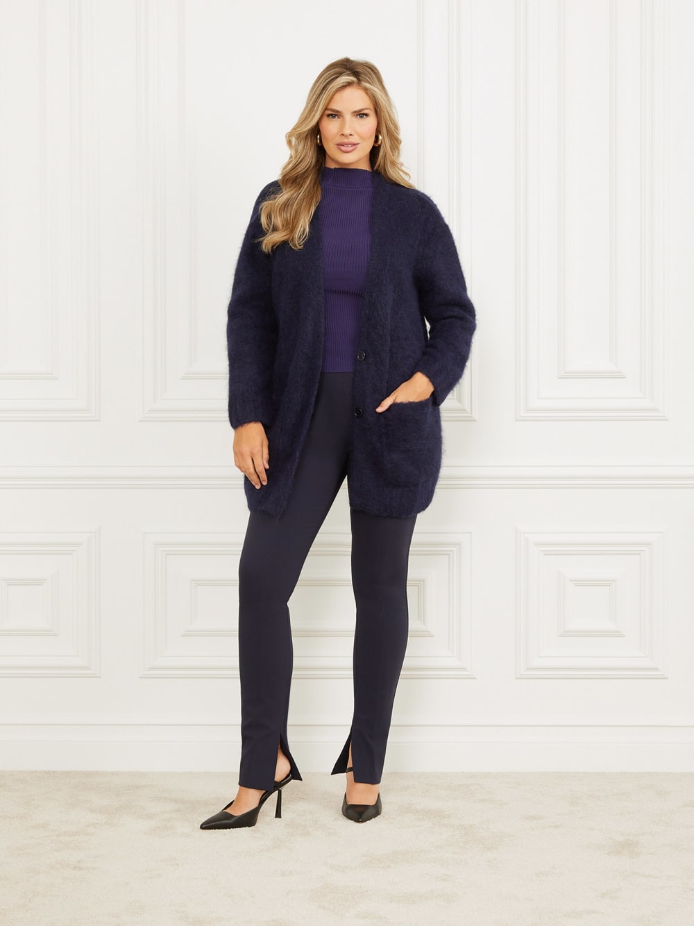 Michaela Alpaca-Blend Cardigan - Guess