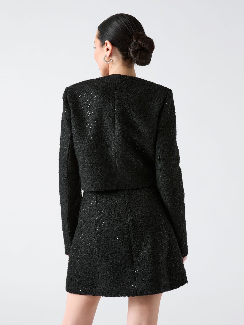 Bouclé Away Sequin Jacket - Guess
