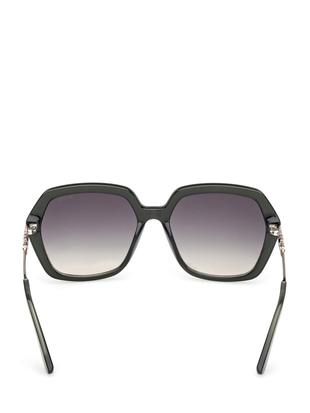 Square-Geometric Plastic Sunglasses - Guess
