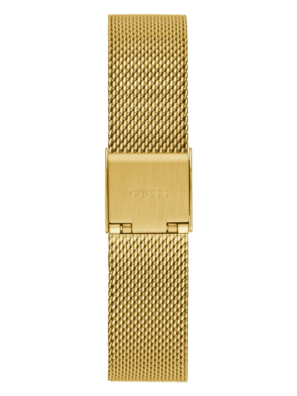 Gold-Tone and Green Mesh Analog Watch - Guess