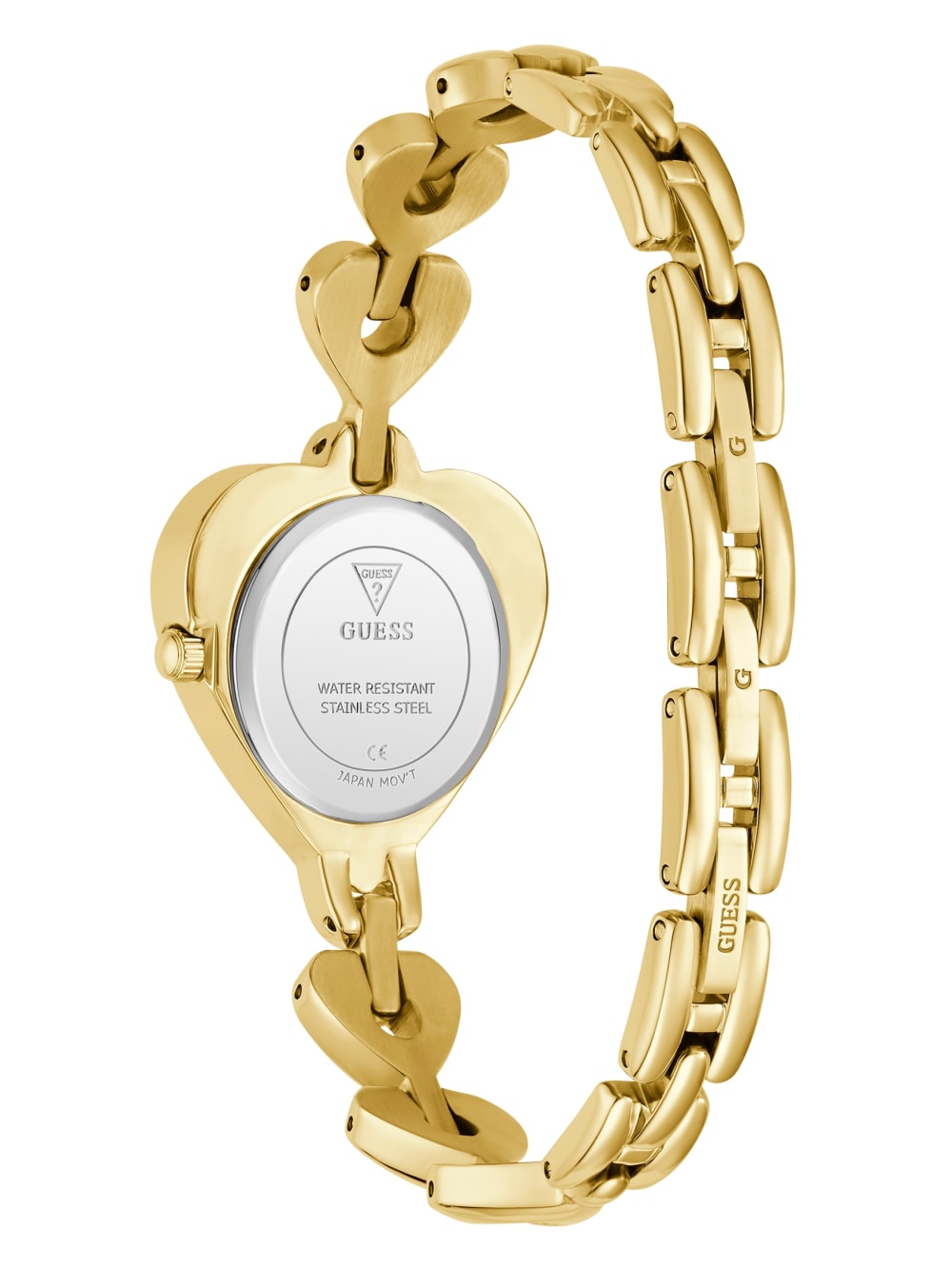Gold-Tone Heart Analog Watch - Guess
