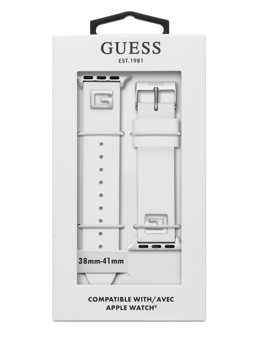 White Silicon 38-40 mm Band for Apple Watch® - Guess