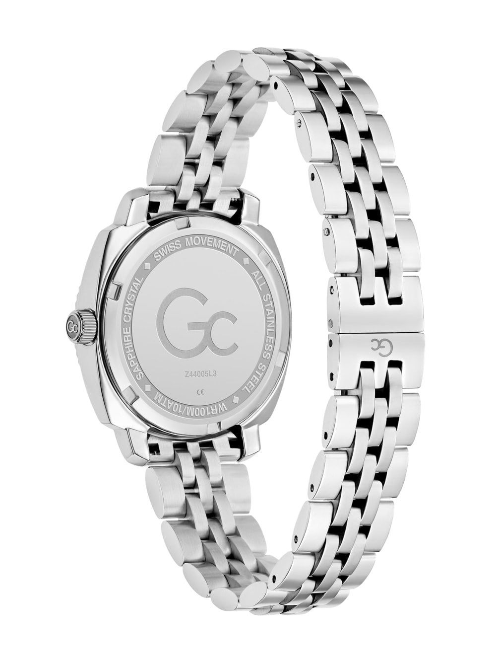 Gc Silver-Tone and Purple Multifunctional Watch - Guess