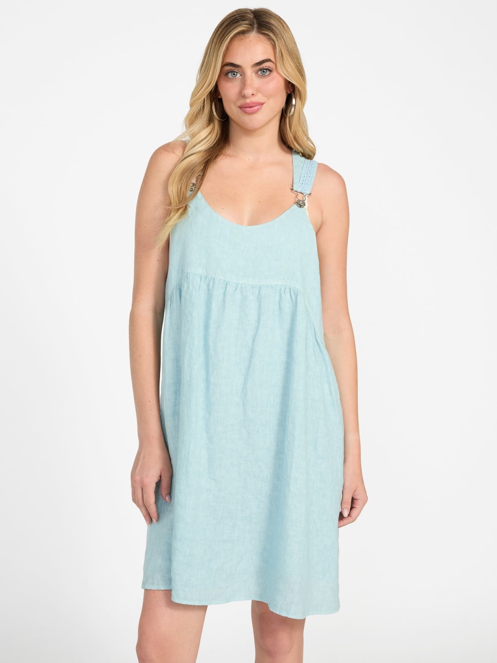 Gretel Overall Smock Mini Dress - Guess