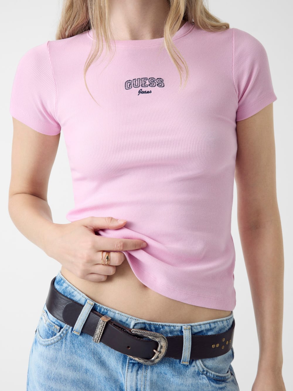 Embroidered logo t-shirt - Guess