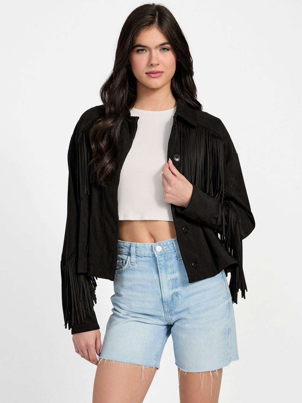 Ibby Fringe Shirt - Guess