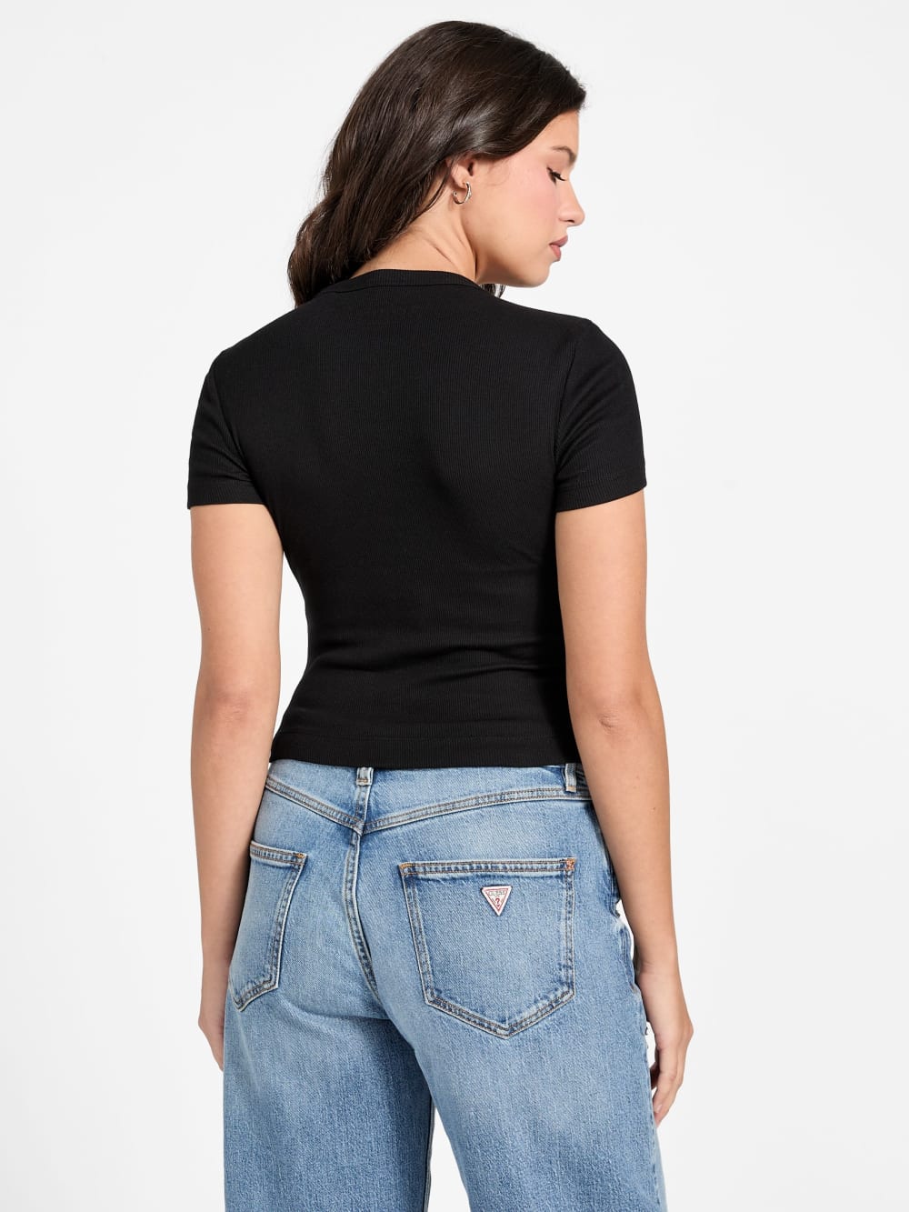 Logo Rhinestones t-shirt - Guess
