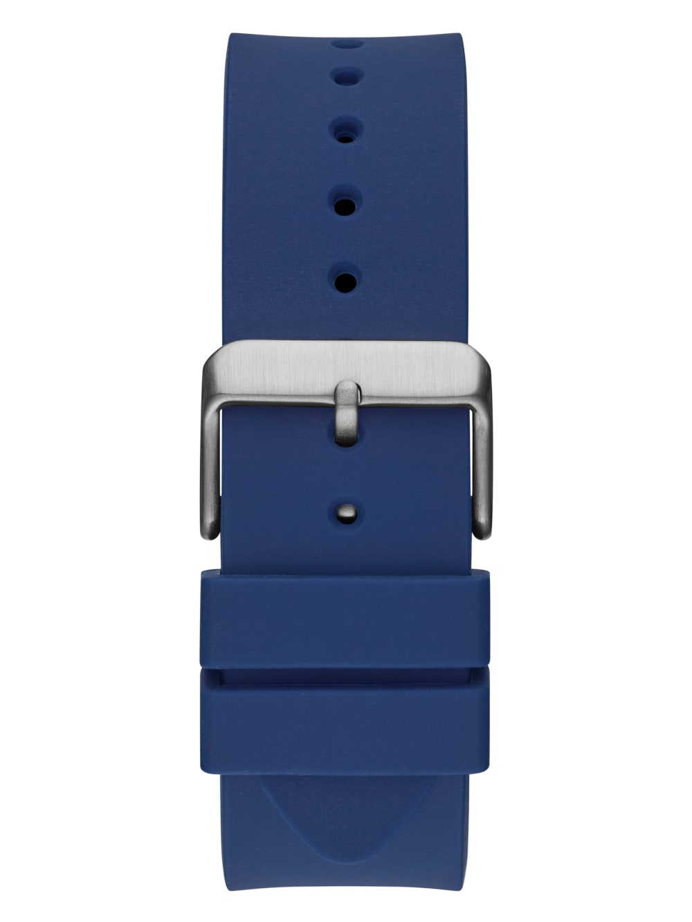 Rose Gold-Tone and Blue Silicone Multifunction Watch - Guess