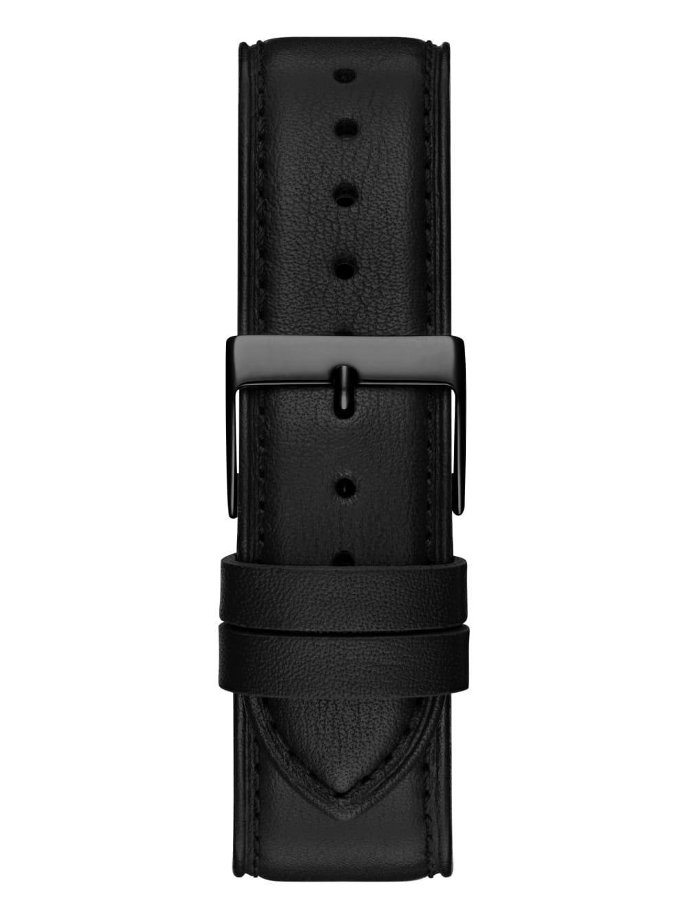 Black Leather Analog Watch - Guess