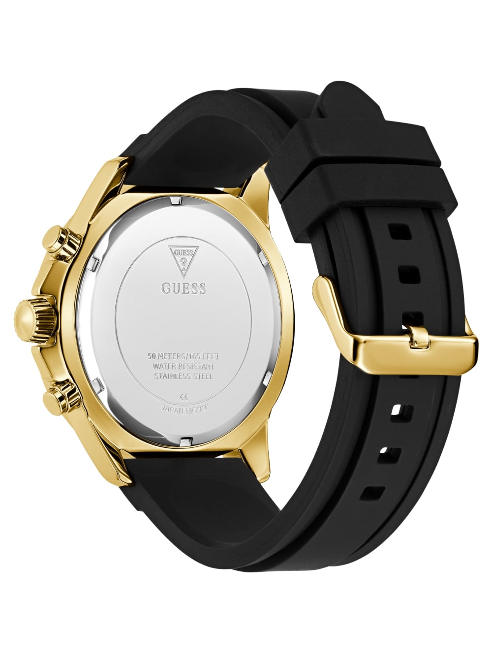 Black Silicon Multifunction Watch - Guess