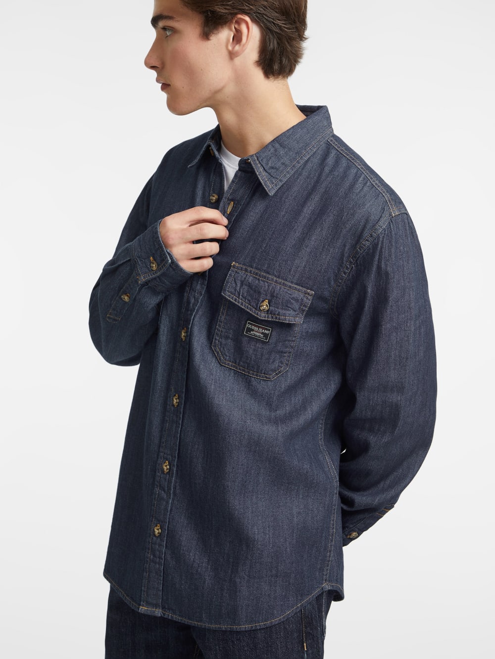 Classic Long-Sleeve Denim Shirt - Guess