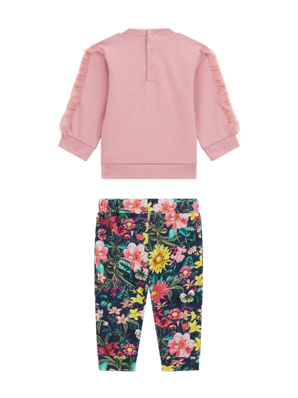Sweatshirt and Floral Pants Set (0-24M) - Guess