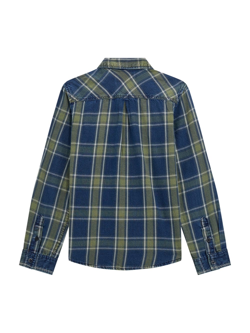 Plaid Twill Long-Sleeve Shirt (7-16) - Guess
