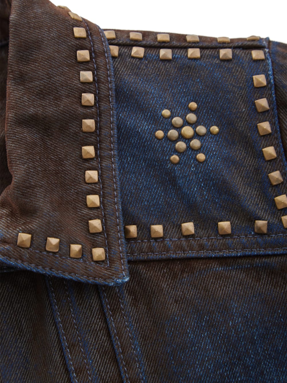denim velvet zip-up jacket - Guess