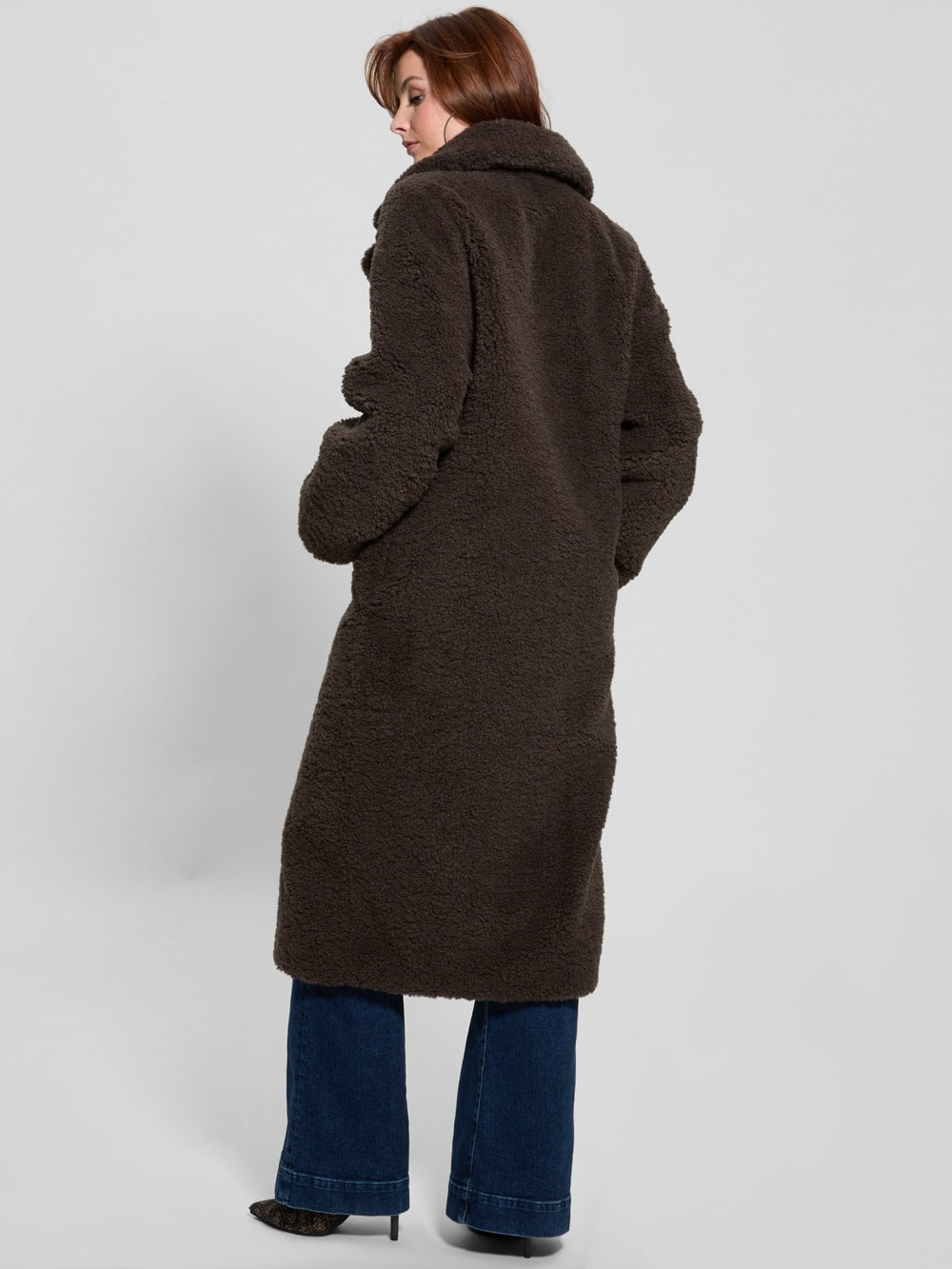 Eco Alina Teddy Longline Coat - Guess