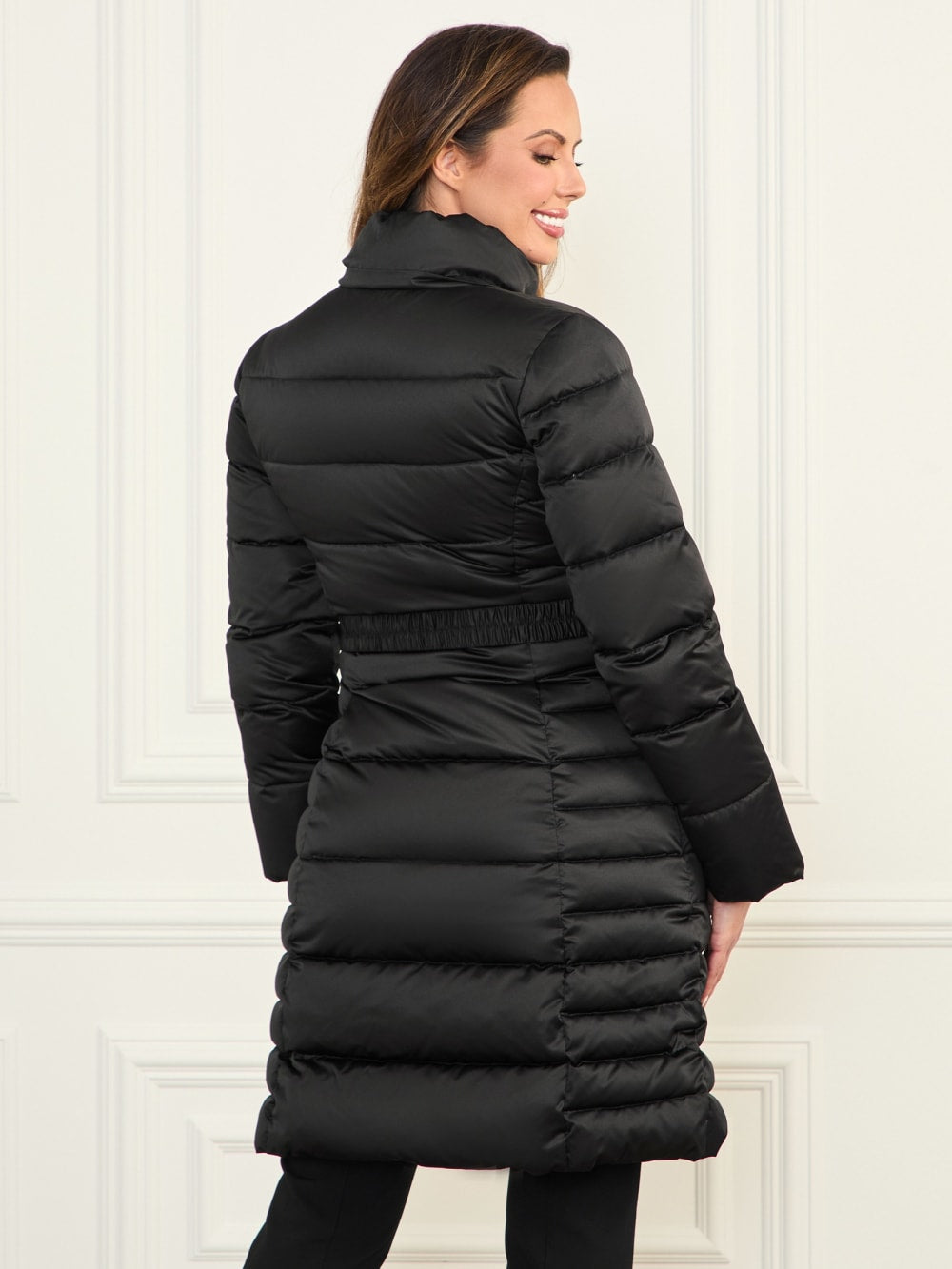 Eco Jastin Quilted Down Midi Jacket - Guess