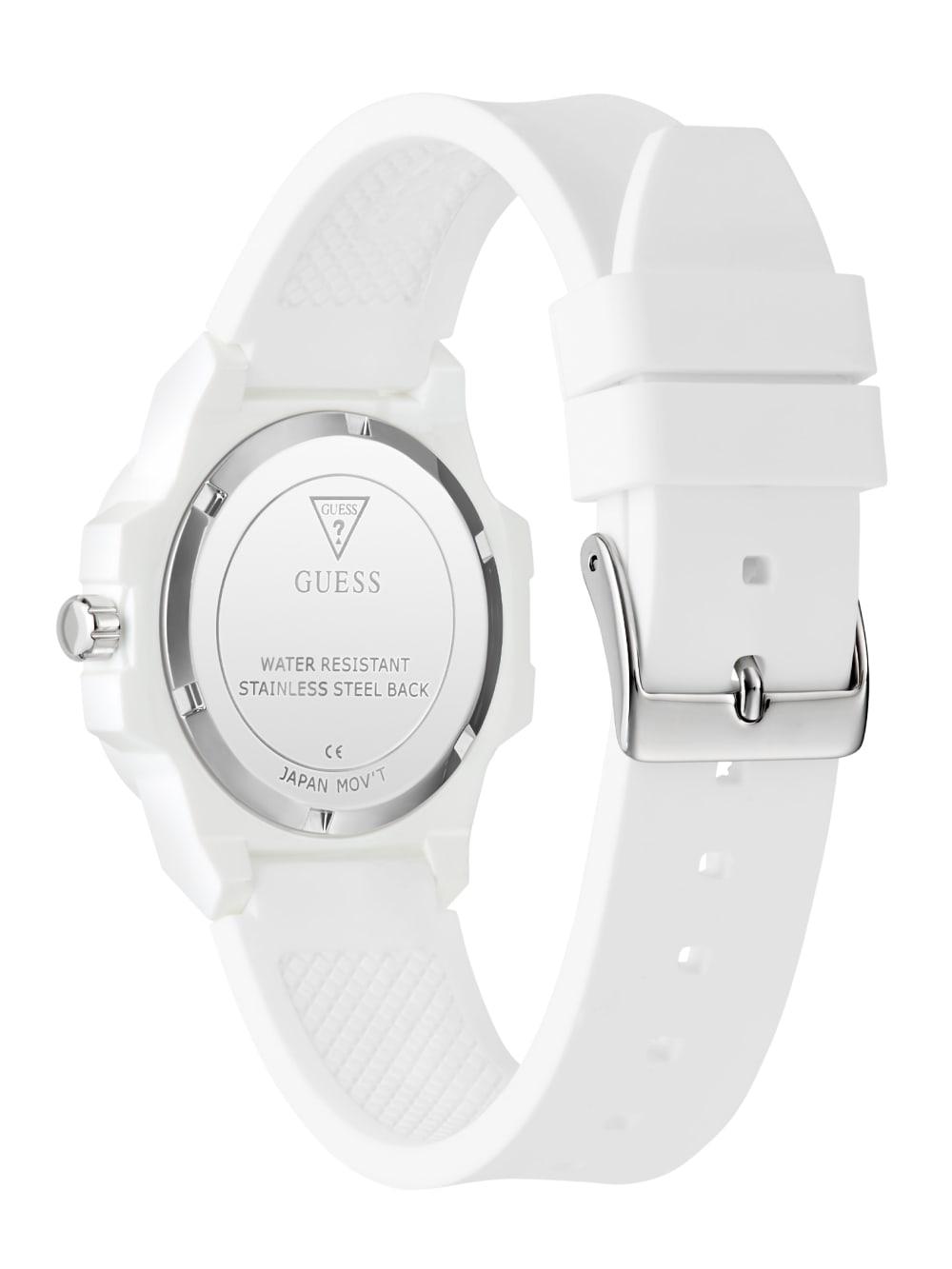 White Analog Silicon Watch - Guess