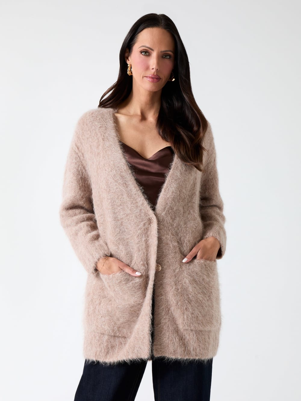 Michaela Alpaca-Blend Cardigan - Guess