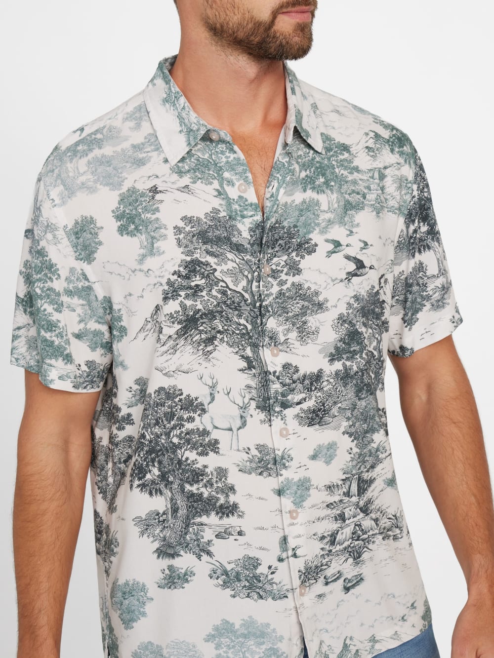Eco Rayon Forest Shirt - Guess
