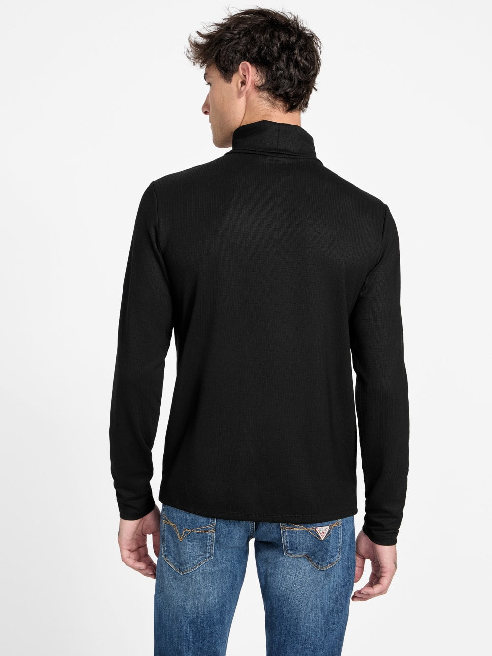 Eco Viscose-Blend Ribbed Shirt - Guess