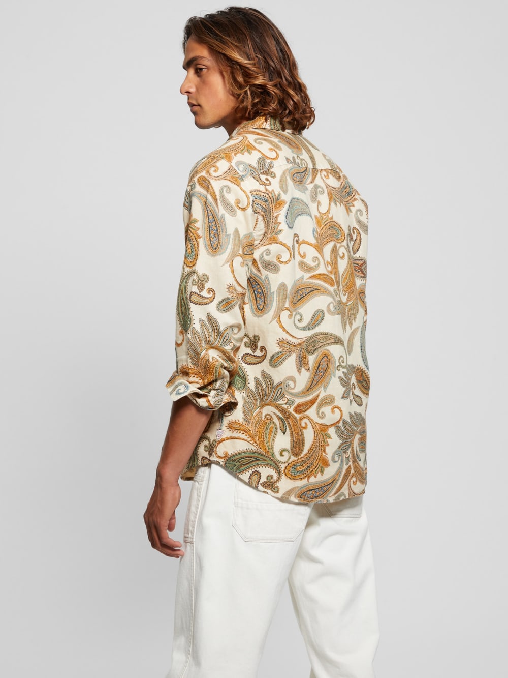 Eco Linen Paisley Shirt - Guess