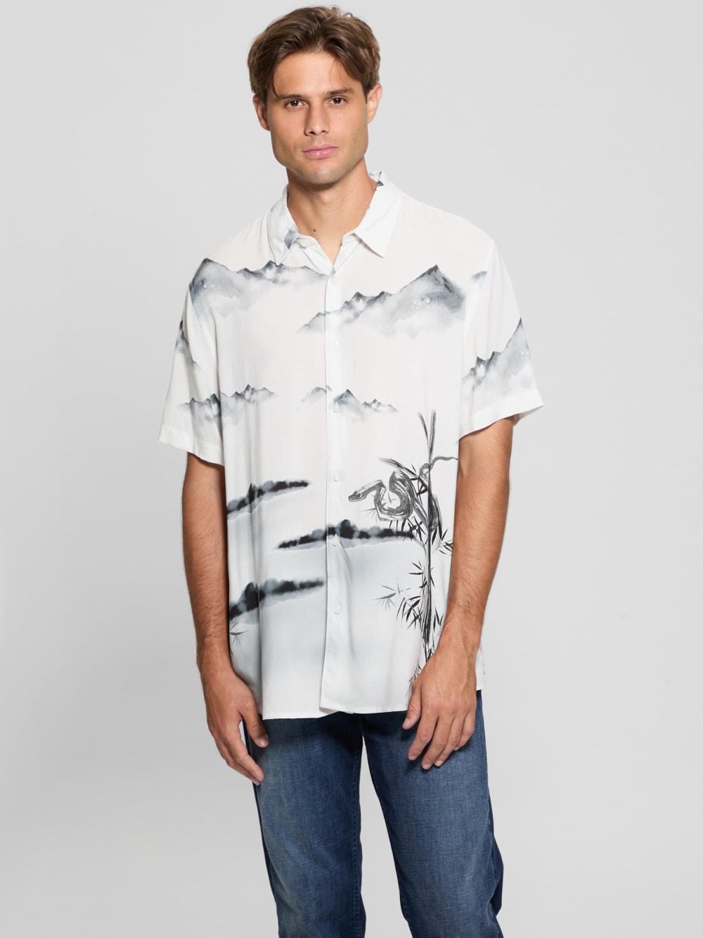 Eco Bamboo Snake Shirt - Guess