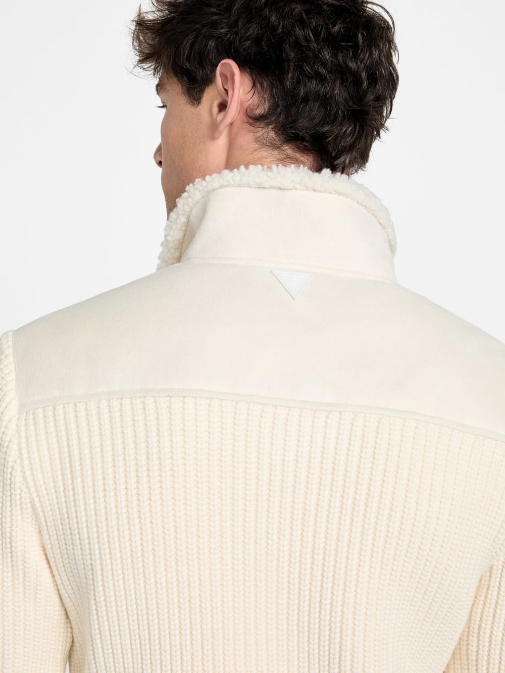 River Faux- Suede Knit Jacket - Guess
