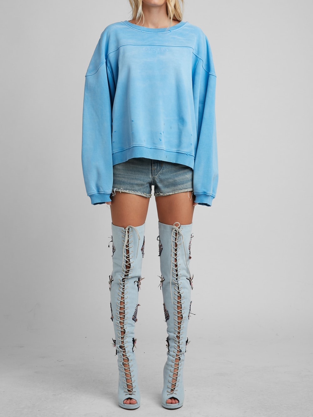Crewneck Logo Sweatshirt - Guess