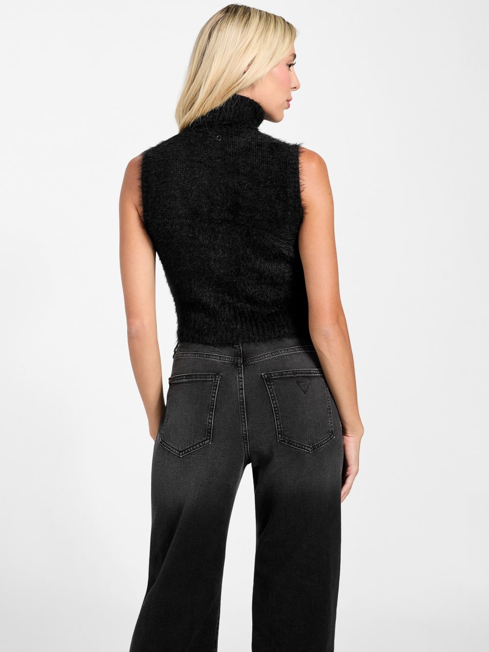Mei Turtleneck Sweater Tank - Guess