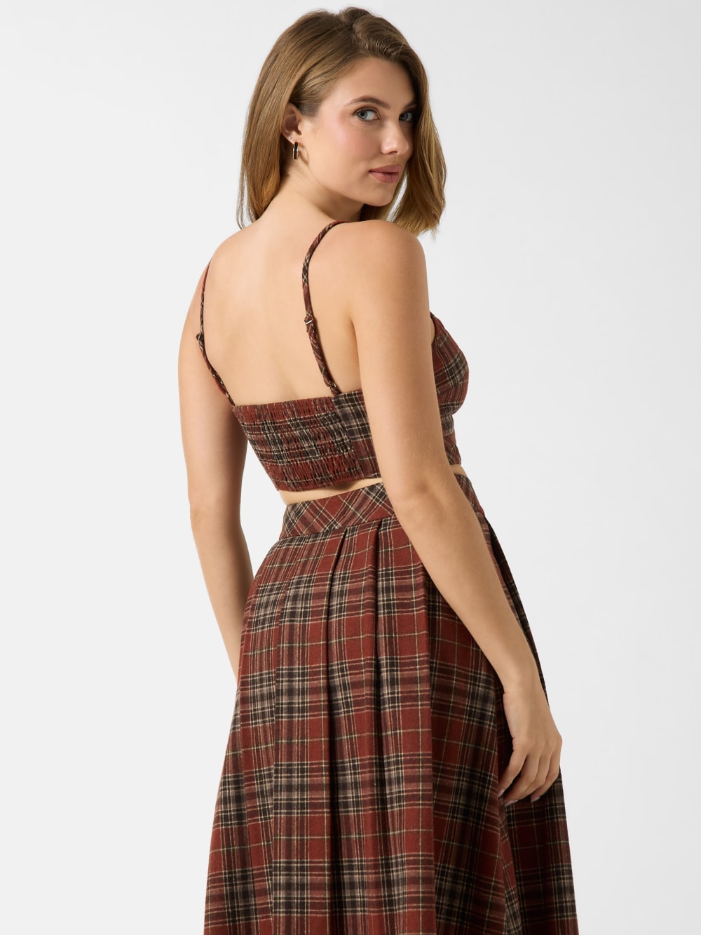 Pia Plaid Top - Guess