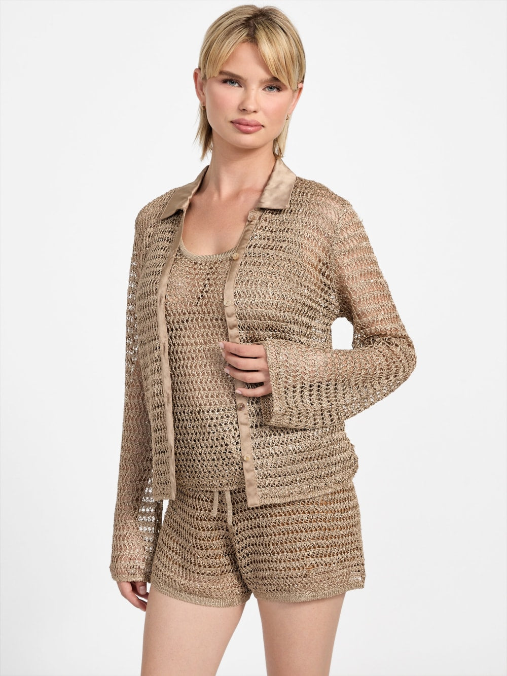 Bella Open-Stitch Top - Guess