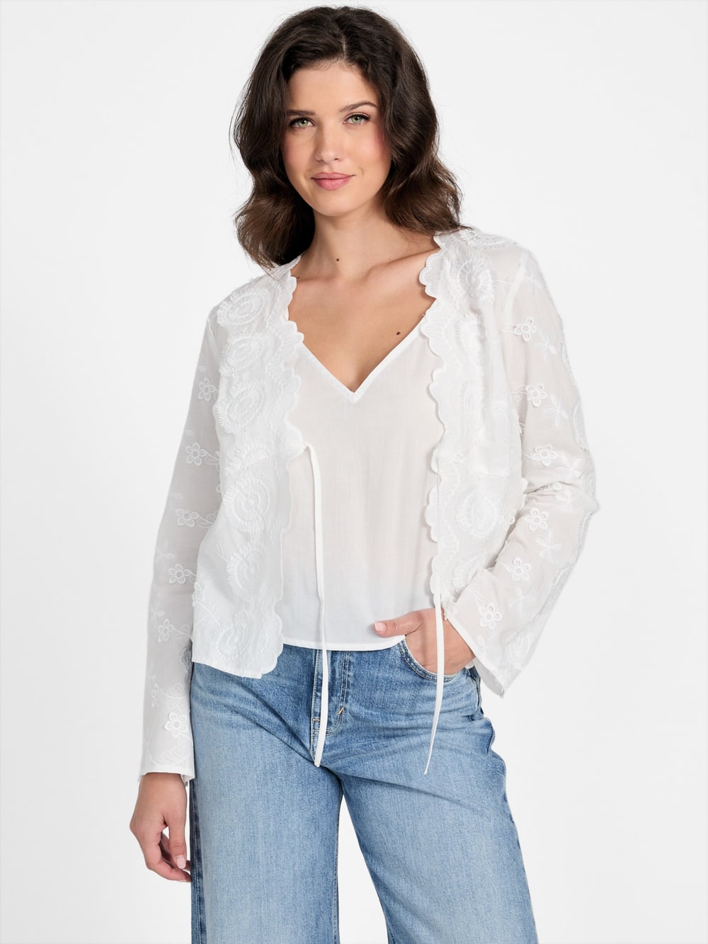 Aida Embroidered Top - Guess