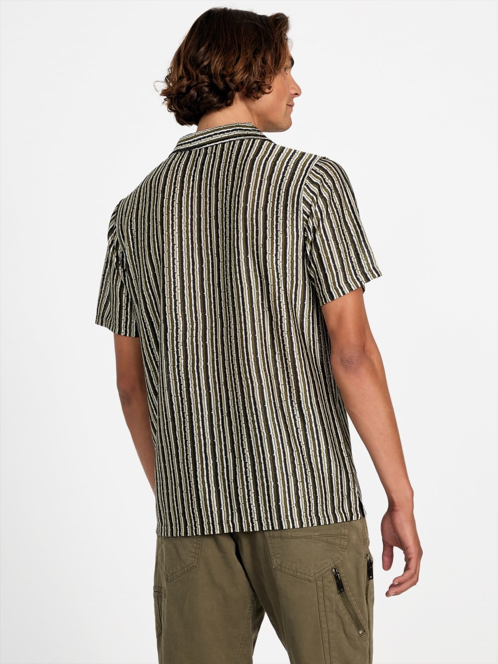 Wyatt Stripe Resort Shirt - Guess