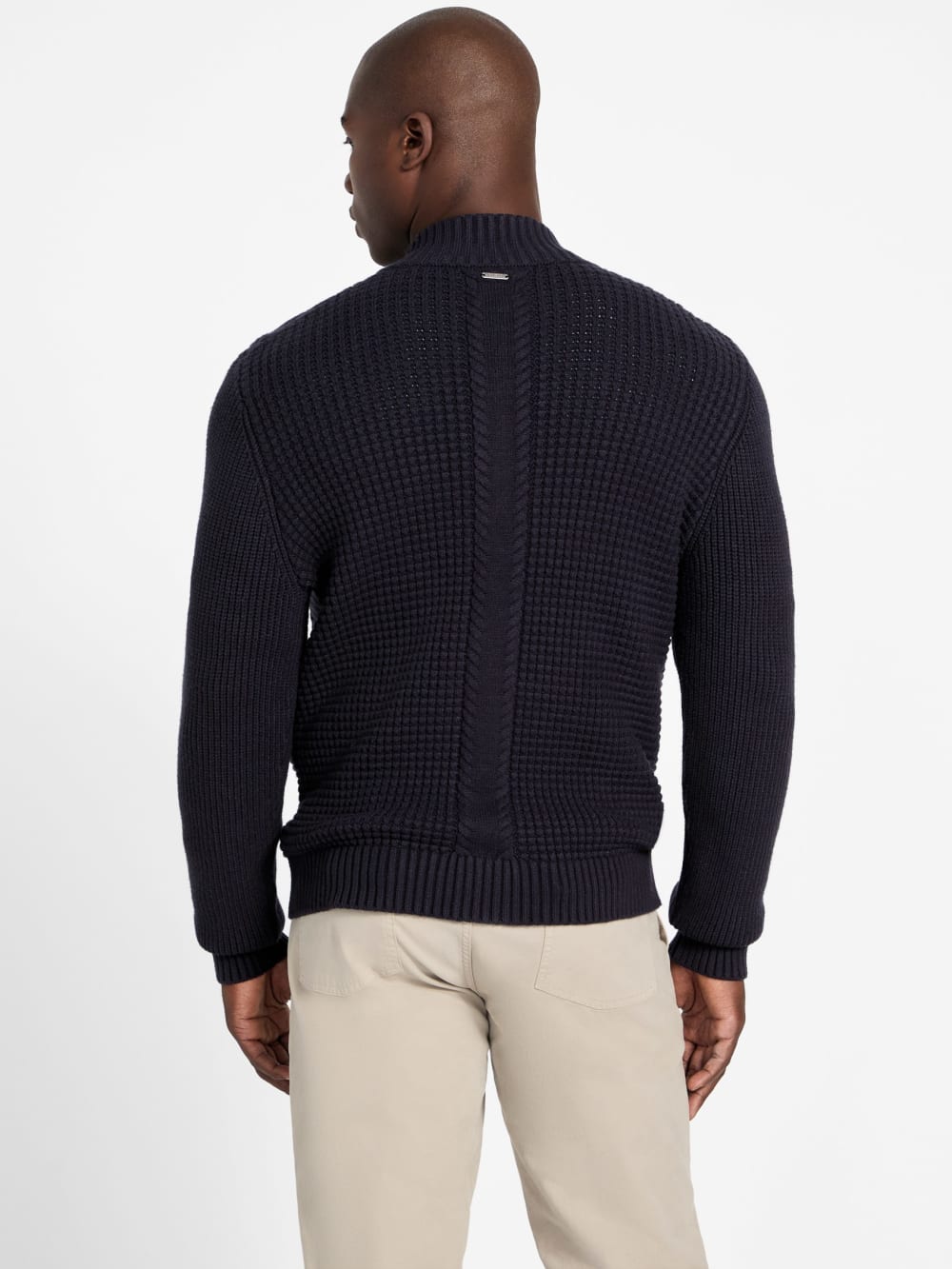 Eco Ryder Waffle-Knit Cardigan - Guess