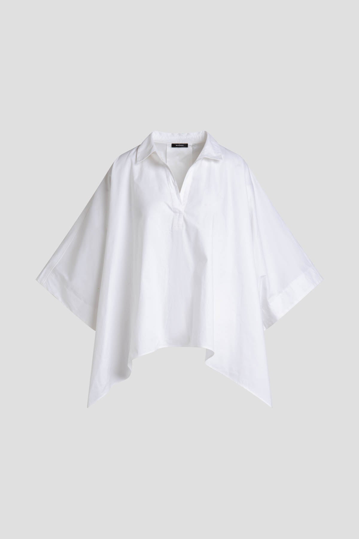 NATORI Cotton Poplin Oversized Caftan Shirt