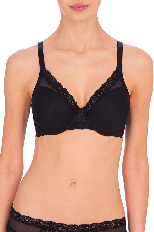 NATORI Buy Feathers Full Figure Contour Underwire Bra in Black Online