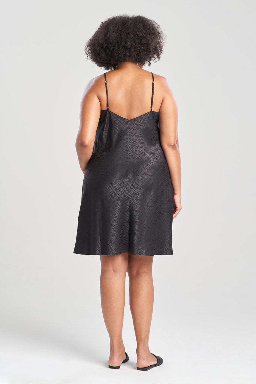 NATORI Buy Infinity Jacquard Slip in Black Online