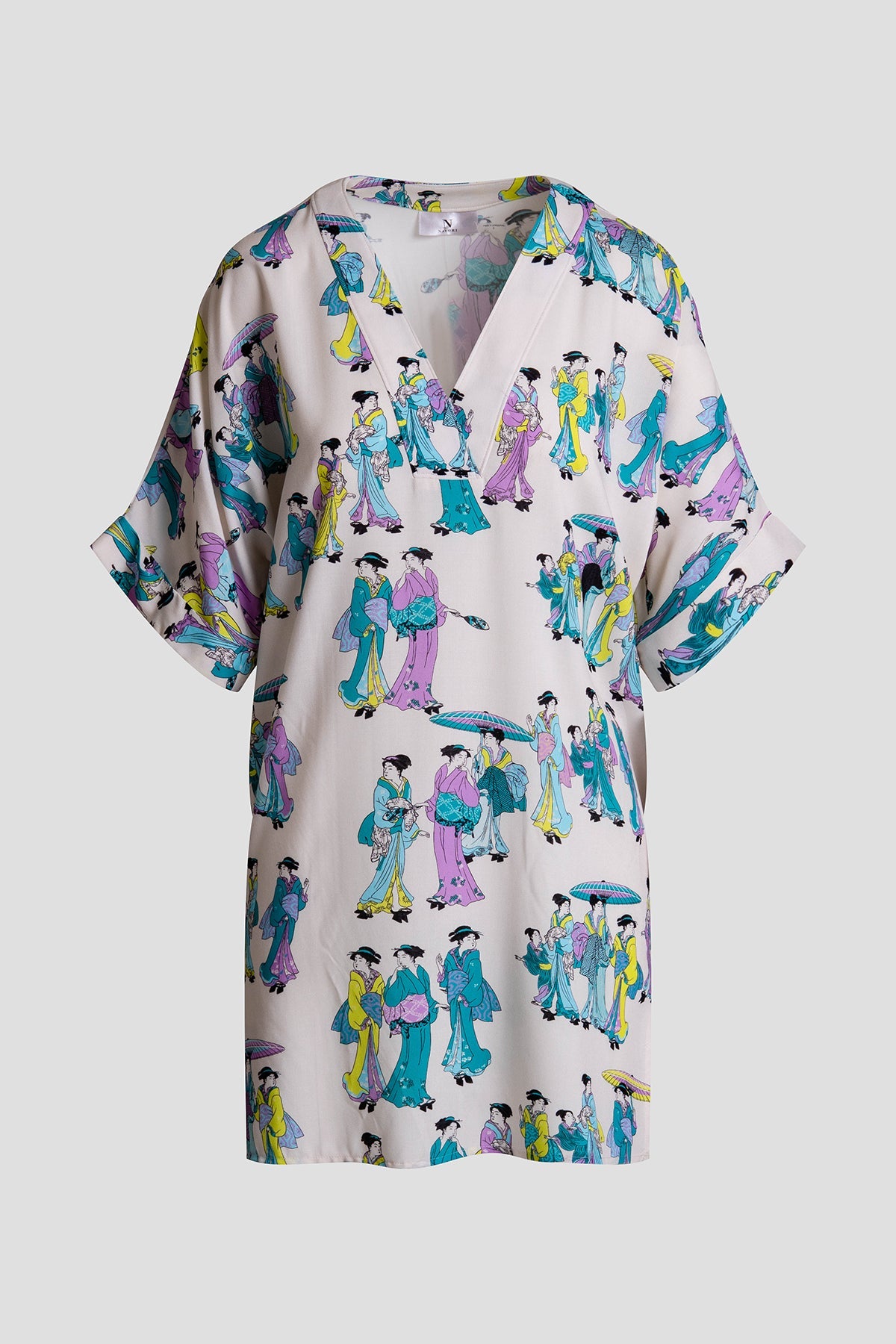 NATORI Geisha Challis V-Neck Sleepshirt