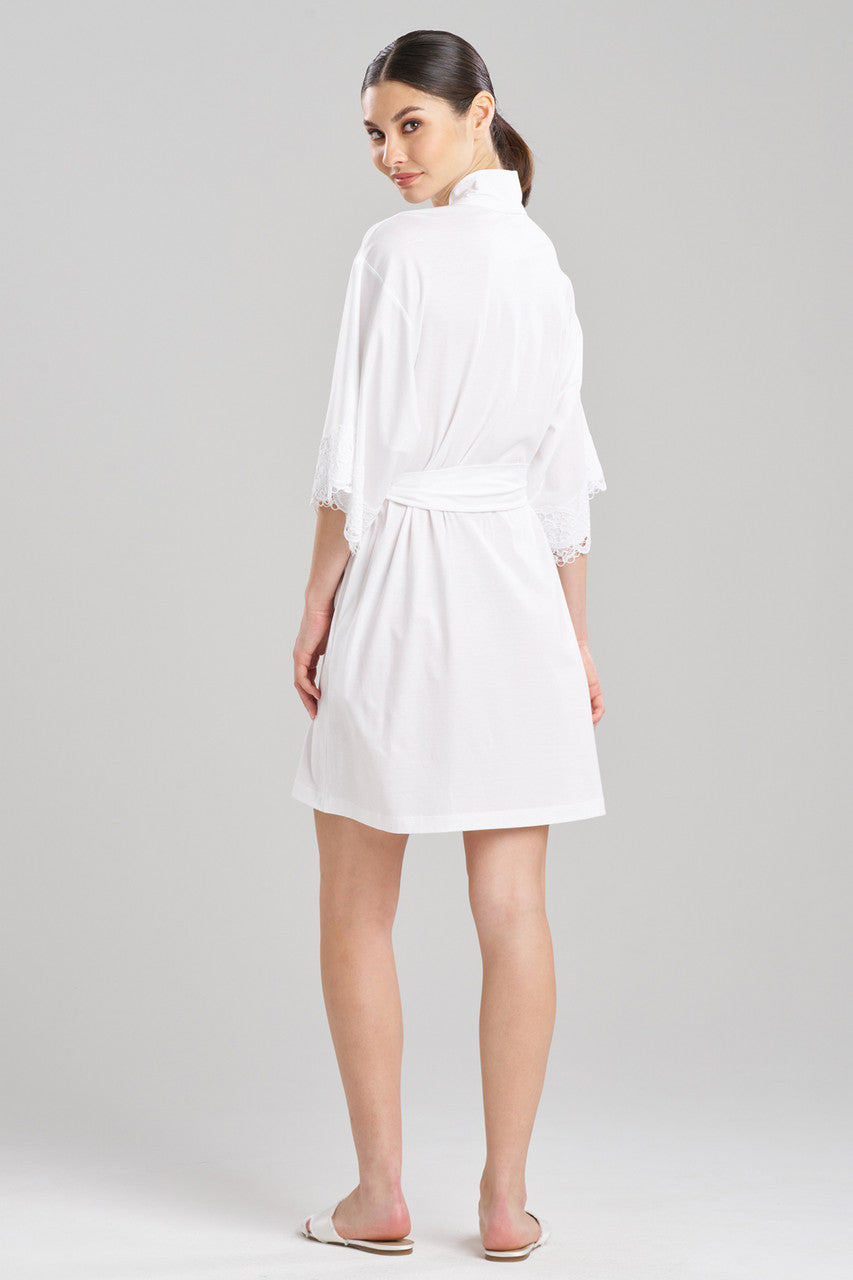 NATORI Buy Bliss Harmony Lace Applique Wrap in White Online