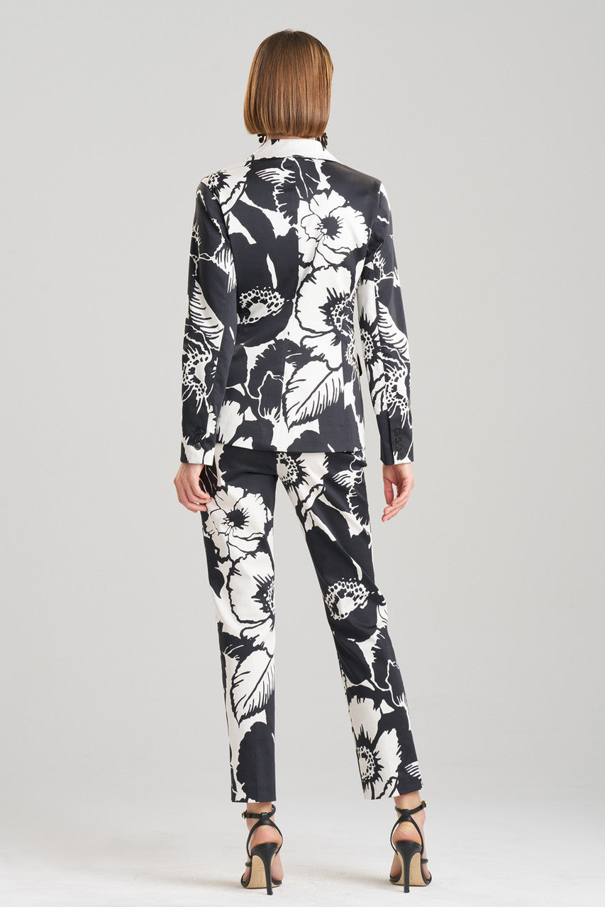 NATORI Buy Cote D'Azur Cotton Chino Jacket in Cream/Black Online