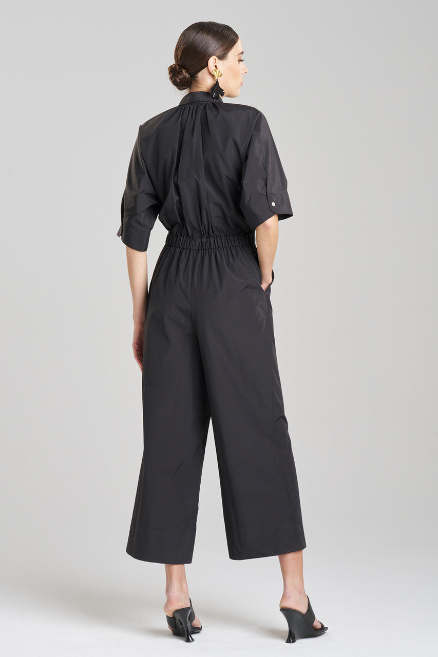 NATORI Buy Techno Poplin Jumpsuit in Black Online