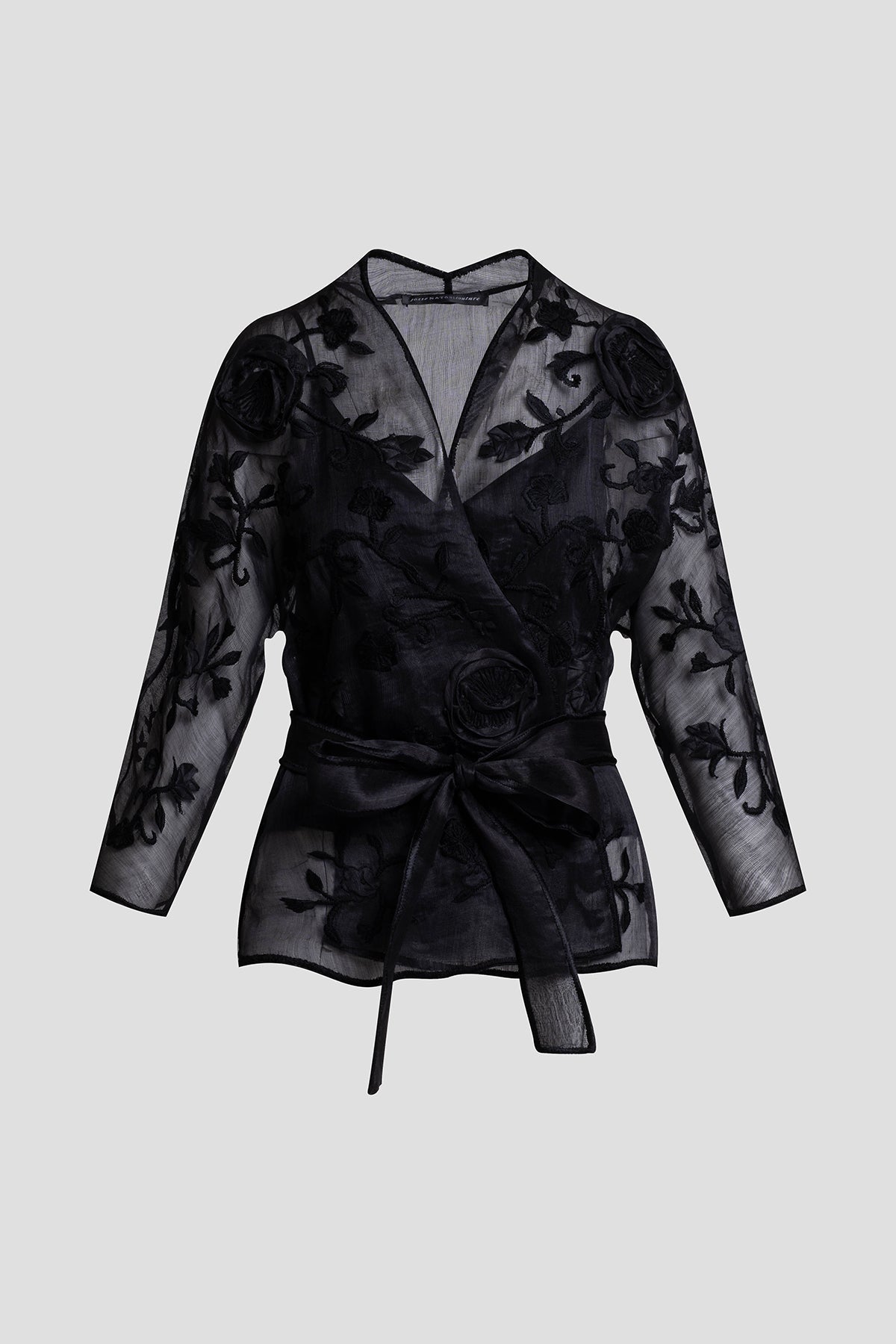 NATORI Couture Piña Belted Jacket