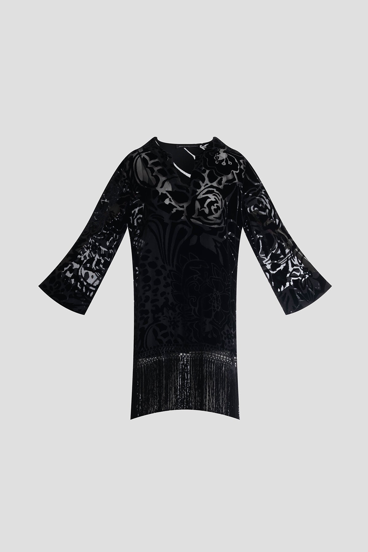 NATORI Couture Burnout Velvet Tunic