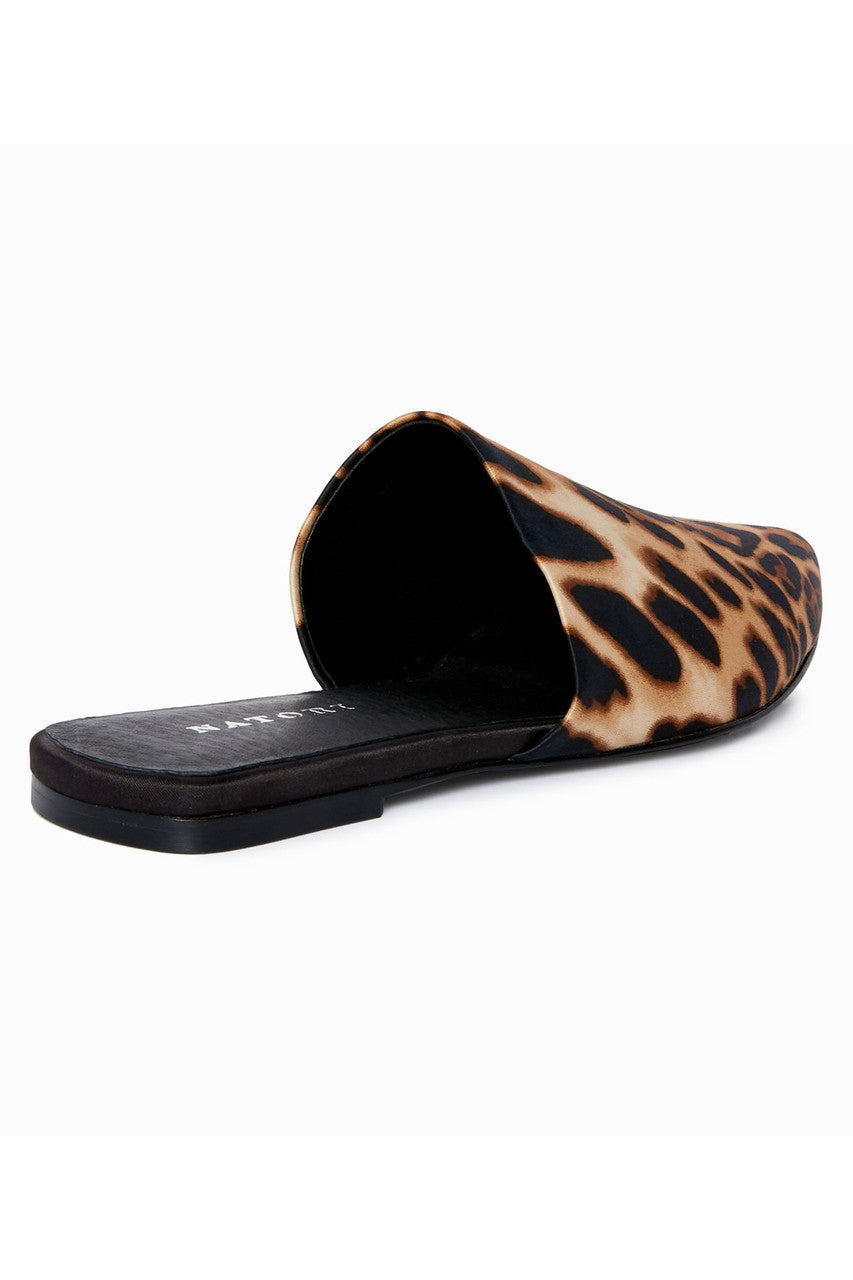NATORI Buy Adore Luxe Leopard Satin Slide in Chestnut Online