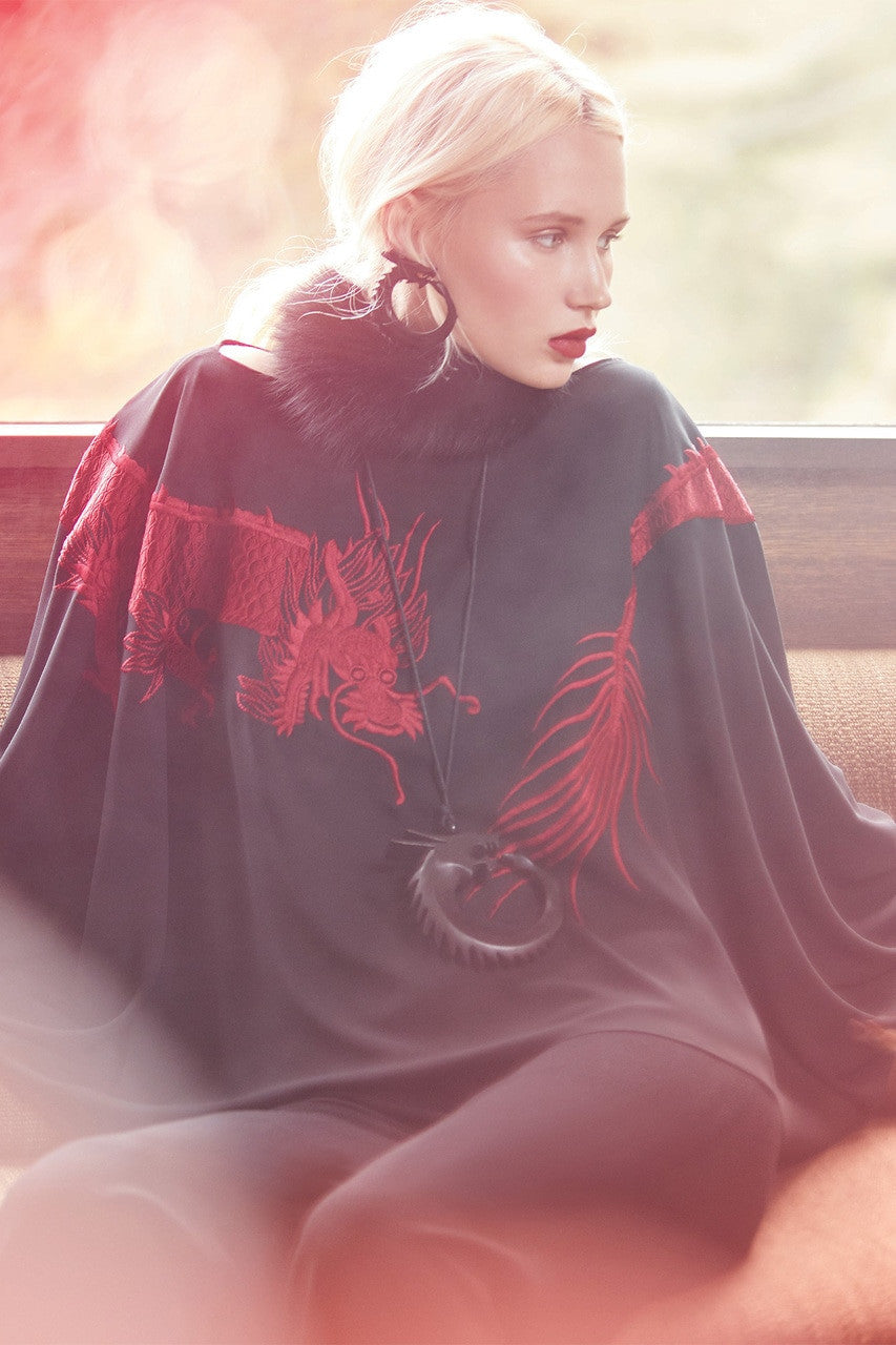 NATORI Buy Horn Dragon Necklace in Ebony Online